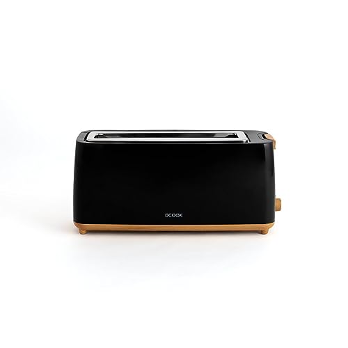 Dcook Wood Grille-pain à fente longue en bois 800 W