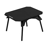 Baoblaze Mesa de Altura Ajustable Campamento Plegable Plegable Portátil Robusta con Regulación Alta y Baja para Distintos Asientos Adecuada para, Negro