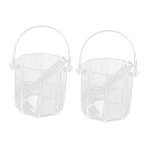Zerodeko 2juegos Cubo De Hielo Transparente Para Bebidas Pinzas Contenedor De Cubitos De Hielo Para Fiestas De Verano Para Reuniones El Patio