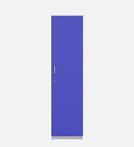 Image of COUCH CULTURE Adona Engineered Wood Wardrobe Almirah for Clothes with 1 Door | Storage Organizer | Storage Cabinet for Kitchen | Multipurpose Almirah for Bedroom, Living Room | 1 Year Warranty - Blue