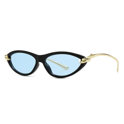 Lunettes de soleil œil-de-chat design métal aux finitions soignées