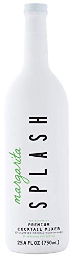 Splash Margarita Premium Cocktail Mixer| 25.4 Fl Oz Total | Low Sugar And Low-Calorie Non-Alcoholic Cocktail Mixer | Gluten Free, Keto-Friendly #TOP1