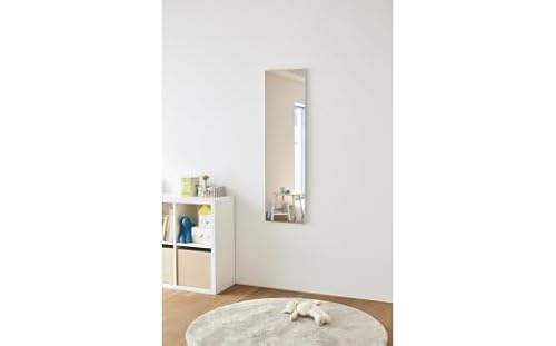 リフェクスミラー姿見 バリエ スタンダード (フィルムミラー) RMV-1-PBL (幅35cm×高さ125cm×厚み2cm)ペールブルー|軽量 割れない 映りがキレイ 鏡 壁掛けミラー 壁付け インテリア [0713]