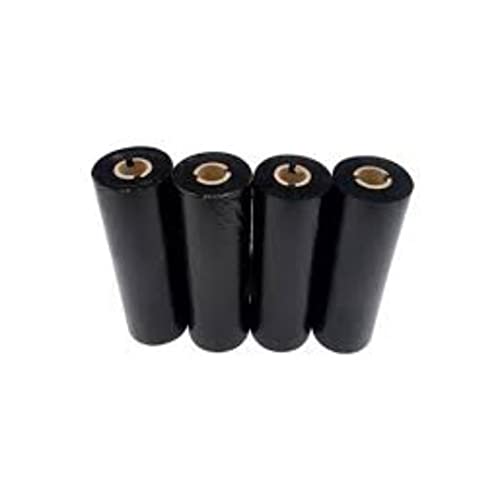 Kit com 12 Rolos Ribbon Cera 110x74 para Impressora Térmica Zebra GC420