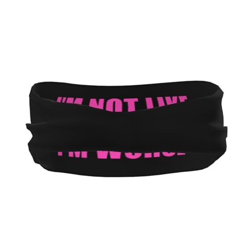 I'm Not Like Other Girls I'm Worse Adjustable Sports Headband Moisture-Wicking Sweatband for Running & Workout3