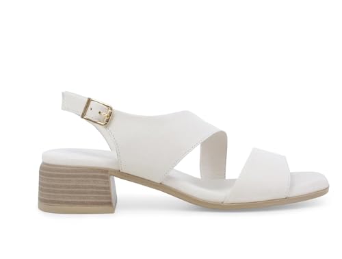 Sandale femme confortable fini les douleurs avec ce petit talon cuir beige crème
