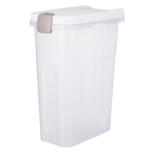 Tonne, luftdicht verschließbar, Kunststoff, 25 l/24 × 51 × 39 cm, transparent-we