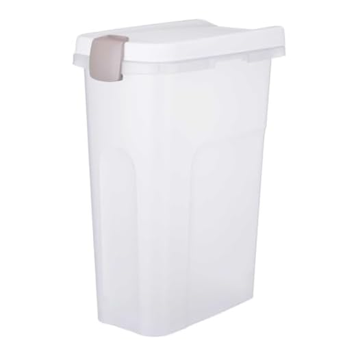 Tonne, luftdicht verschließbar, Kunststoff, 25 l/24 × 51 × 39 cm, transparent-we
