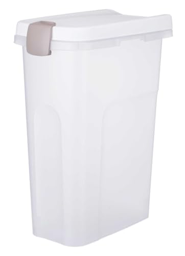 Trixie 24667 Tonne, luftdicht verschließbar, Kunststoff, 25 l/24 × 51 × 39 cm, transparent-we