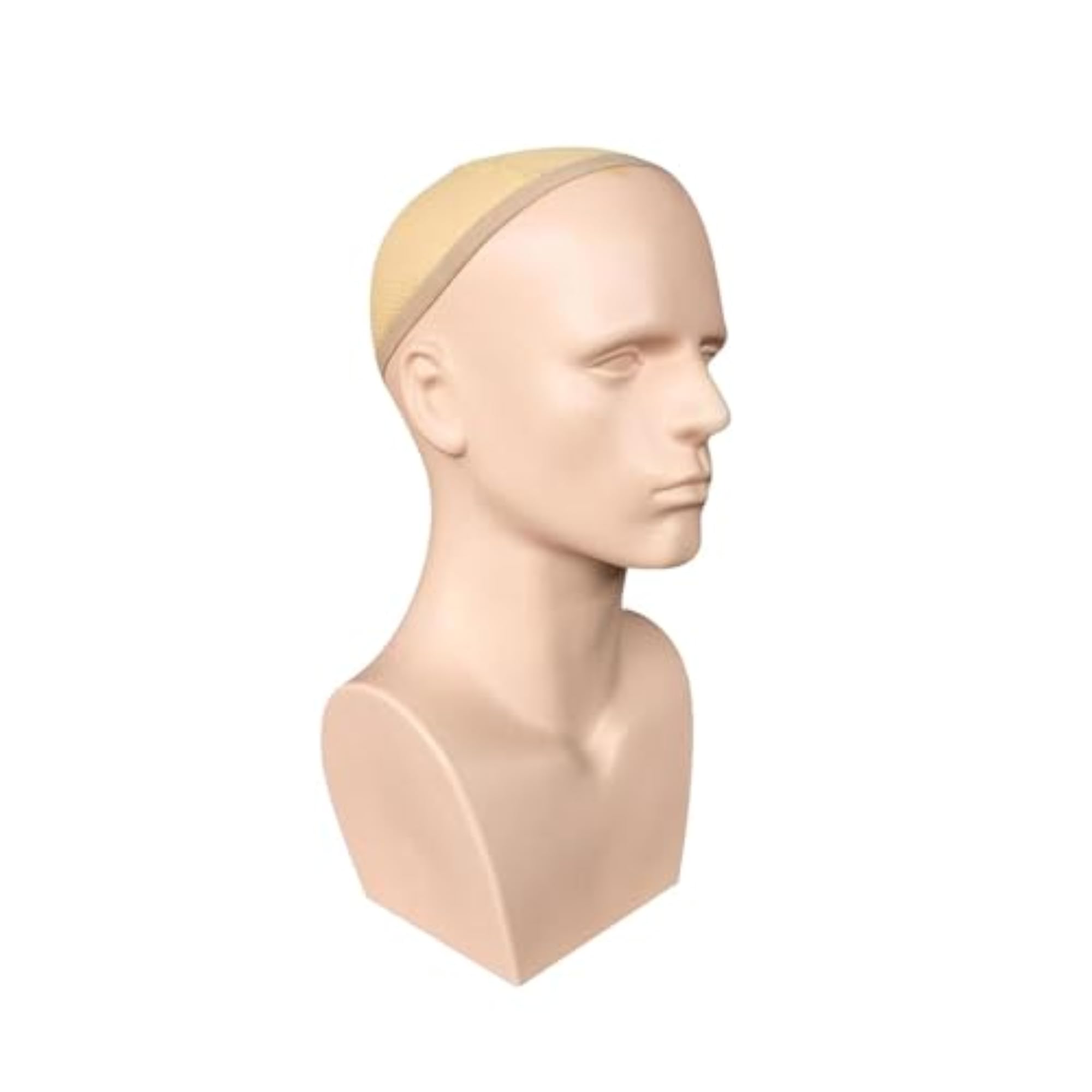 Male Mannequin Head with Shoulders, Wig Display Stand