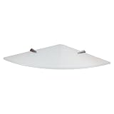 Gedy Artemis - Sporgenza angolare, 24 x 24 cm, in Vetro Satinato
