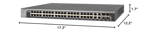 Image of NETGEAR 48-Port 10G Ethernet Smart Switch (XS748T) - Managed, with 4 x 10 Gigabit SFP+, Desktop or Rackmount, and Limited Lifetime Protection