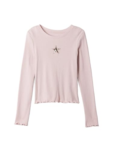 Image of Gap Girls' Long Sleeve Ribbed Tee