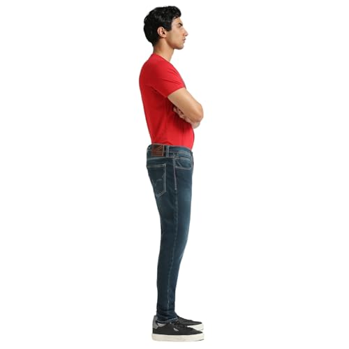 Image of Pepe Jeans Men's Straight Fit Jeans | Mid Rise | Chinox | Jeans for Man