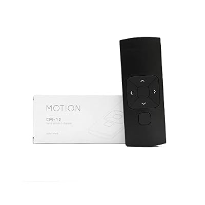 Coulisse MotionBlinds Remote Control 5 Channel To Control Roller Shade Motors - Smart Home Automation Black CM-12-BK
