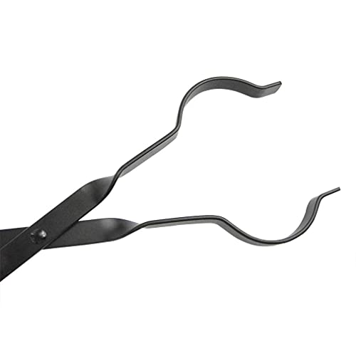 Stanbroil 26" Long Outdoor Campfire Fireplace Tongs And 36-Inch Black Steel Fireplace Fire Pit Poker Bundle #TOP2