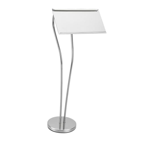 Frcolor ステンレス製メモクリップカードスタンド 厚底耐変形テーブル番号ホルダー ホテル レストラン用 丸みエッジ 設計 菜牌??架