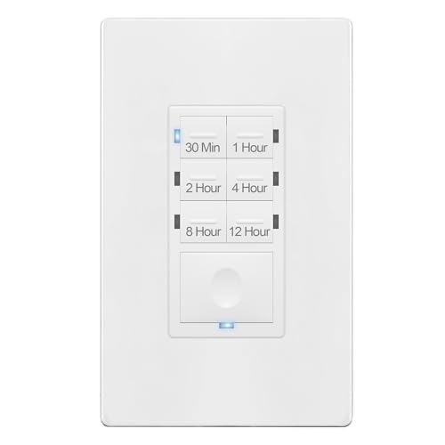Image of ENERLITES 12-Hour Neutral Timer Switch for Patio, Path, Porch Lights