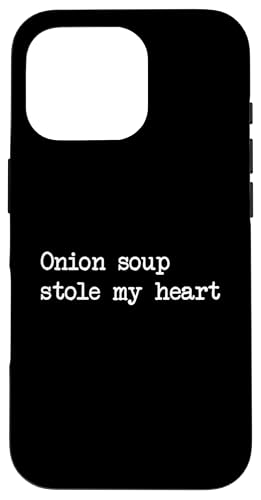Sopa de Cebolla robó mi corazón Divertida Sopa de Cebolla Minimalista Carcasa para iPhone 16 Pro
