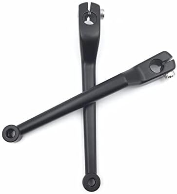 HTTMT MT268-011- Motorcycle Matte Black 2 PCs Billet Aluminum Heel/Toe Shift Lever Gear Shift Foot Lever Compatible with H-D FL Softail Touring Trike FLST FLT FLHT Road King Street Glide CVO