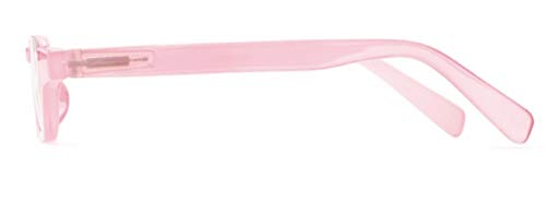 Image of The Shay Colorful Semi-Rimless Half Reader Reading Glasses, 1.50 Pink