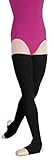 Body Wrappers 36' Black Stirrup Thigh High Leg Warmers - 94