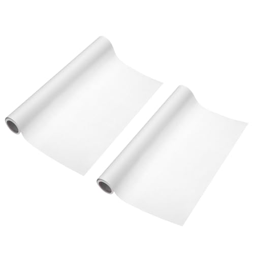 PATIKIL 16 Feet x 14 Inch Art Easel Paper Roll?2Pcs Wrapping Paper Art Craft Paper Kraft Paper for Painting, Crafts and Gift Wrapping, White