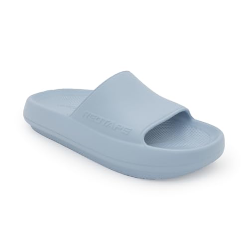 Image of Red Tape Casual Sliders for Men | Refined Round-Toe Shape with a Relaxing Slip-On Support | BEIGE | 7 UK