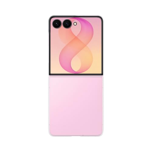 Samsung Clear Case per Galaxy Z Flip8 | Custodia Pieghevole Trasparente, Spessore 0,8 mm, Rivestimento Anti-ingiallimento, Anti-impronte