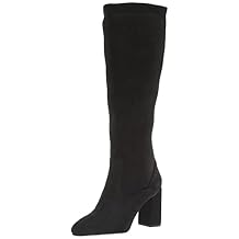 Franco Sarto Womens Katherine Knee High Boot, Black Wide Calf, 5