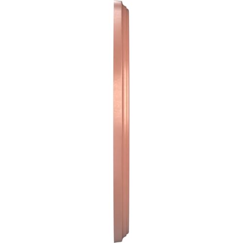 Image of Ekena Millwork CMP10BEFCP Berkshire Thermoformed PVC Ceiling Medallion (Fits Canopies up to 4 1 /2 inch), 10 inchOD x 3 1 /2 inchID x 3 /4 inchP, Universal Pearl Metallic Champagne Pink