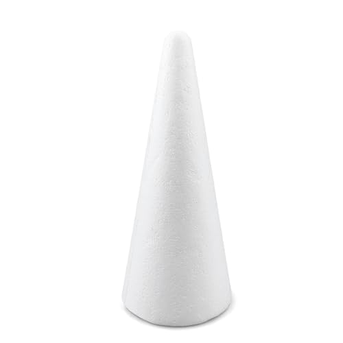 Netuno 5 Coni Di Polistirolo Bianco 15 Cm Per Lavori Fai Da Te Progetti Artistici Per Bricolage Fai Da Te Natale Compleanno Festa Casa Decorazione Flo