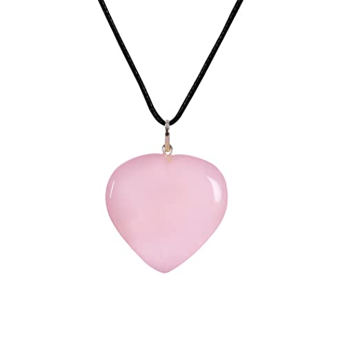 fashion accessories best rose quartz heart necklace