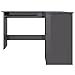 Corner Desk High Gloss Grey Engineered Wood Sliding Components,Furniture,Office Furniture,Desks,800755