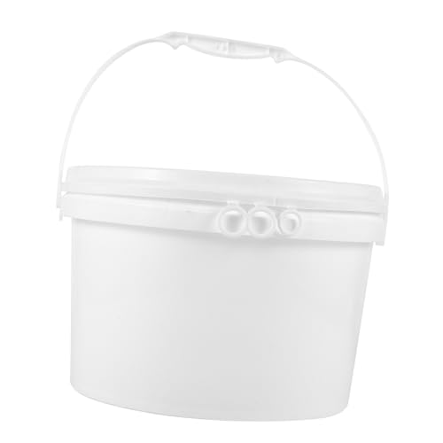 UKCOCO Barril de plástico Doblar contenedores de Almacenamiento con Tapa balde con Tapa y asa baldes recipientes con Tapas Cubo de Agua Barril de Agua cubeta Multiusos el plastico