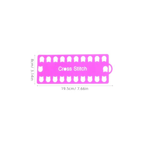 Image of 5Pcs Embroidery Floss Organizer Cards Durable Thread Holder for Cross Stitch Projects Storage with Positions for Crafting and Needlework