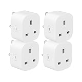 THIRDREALITY Zigbee Smart Plug UZ1 with Energy Monitoring 4 Pack, Zigbee Repeater,Remote Control, Timer & Schedule Function, ZigBee Hub Required, Compatible with Home Assistant, SmartThings, Alexa