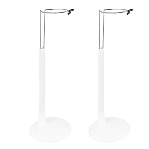 TOYANDONA 2 Stück Puppenständer Displayhalter Actionfigur Ständer Displayhalter Puppenhalterung Support Display Rack für Zuhause Weiß 25Cm