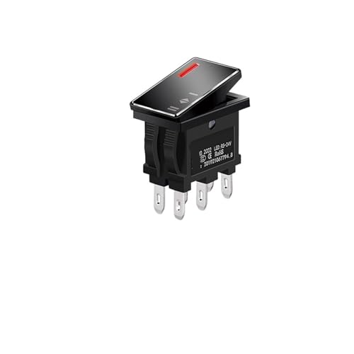 Interrupteur à bascule KCD1 contre les pannes de commutation électrique 7A 6 broches 220V