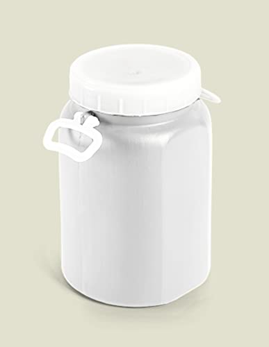 Mugar - Kanister aus PVC mit Lebensmittelzertifikat- Verschiedene Kapazitäten und Verschlüsse - Aufbewahrungs- und Transportkanister (15 Liter, Gewinde und Griffe)