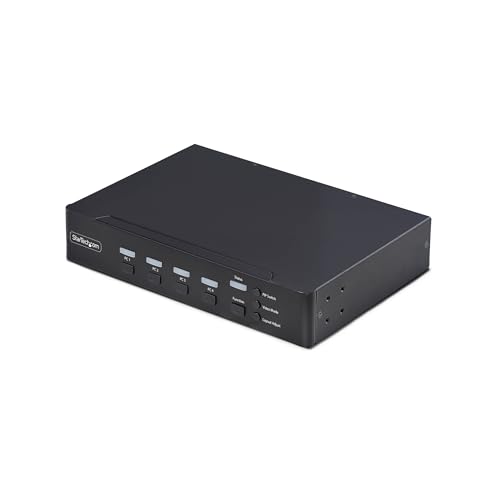 Image of StarTech 4-Port Multi-View DisplayPort KVM, Mouse Roaming, 4K 60Hz, Switch