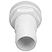 Thru Hull Fitting Marine Through Hull Fitting Connector Drain Scupper 2in White ABS Plastic Hose Coupler Drain Outlet Boat Accessory