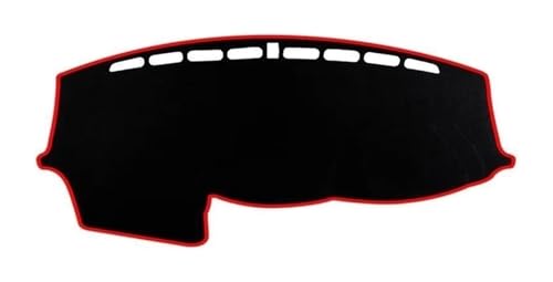 Tapis de tableau de bord pour Ford Focus MK3 2012-2018 antidérapant avec bord rouge conduite à droite