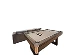 6ft or 7ft Pool Table with Dining Top and Table Tennis in Stylish Colours with Chrome Corner Caps Multi Use Games Table with Accessories Included (Charcoal Grey, 7ft)