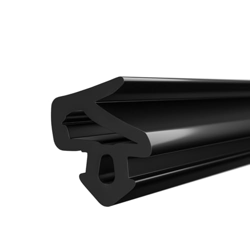 DQ-PP Joint de fenêtre - Noir - 100 m - UOS-1251 - Pour fenêtre PVC Salamander - Joint d'étanchéité en caoutchouc - Joint de fenêtre en plastique - Joint profilé de porte