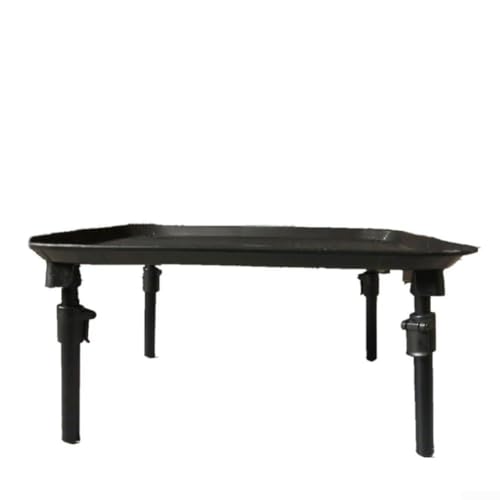 FUANA Mesa de cebo de pesca extensible diseñada para estabilidad en superficies irregulares (M)