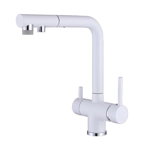 Robinet de lavabo 3 trous en laiton massif chromé au design intemporel
