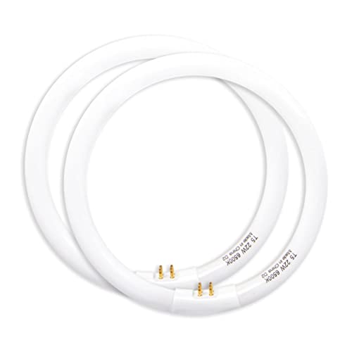 Celiwace 7 Inch T5 22W Circular Fluorescent Bulb Fcl Round Light Replacement For Zadro Floxite Rialto Makeup Magnifying Vanity Mirror Daylight 2 Pack #TOP20
