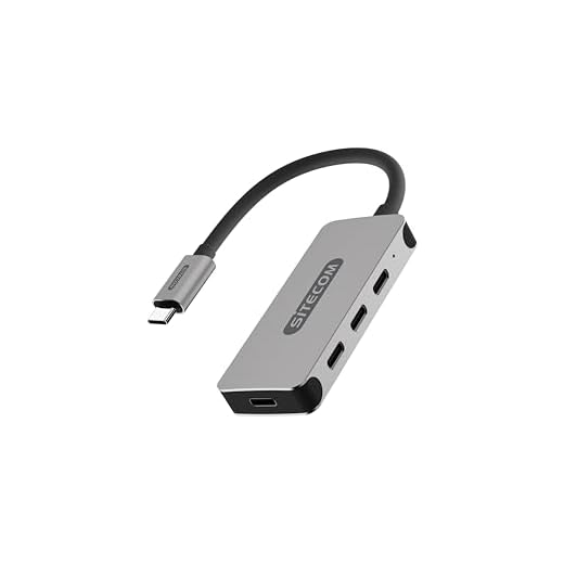 Sitecom CN-385 USB-C hub 4-port | USB-C till 4X USB-C-portadapter med 5 Gbit/s data, 7,5 W effekt – för MacBook Pro/Air, Chromebook och andra USB typ C-enheter