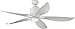 Monte Carlo 5LLR56RZWD-V1 Lily Floral 56" Outdoor Ceiling Fan with Advanced LED Light and Hand Remote Control, 5 Blades, Matte White